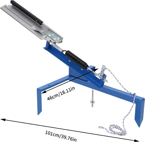 Vista 5 de Lanzador de palomas de arcilla ajustable en ángulo, máquina automática de lanzador de discos para práctica de tiro y entrenamiento