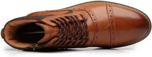 Vista 4 de Arkbird Mens Chelsea Boots, Stylish and Comfort Leather Chukka Ankle Boots with Zipper