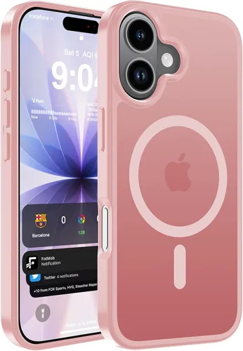 Vista 98 de WRJ Funda magnética mate para iPhone Air de 6.5 pulgadas, [compatible con Magsafe] [protección contra caídas de grado militar], delgada Negro