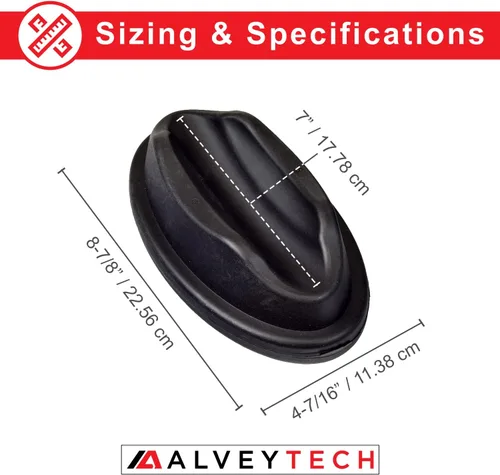 Vista 3 de AlveyTech Bloque elevador de rueda delantera para entrenador de bicicleta de interior, soporte de rueda para bicicleta estacionaria, soporte