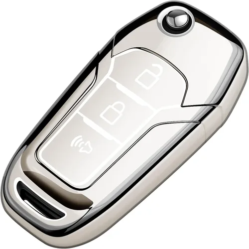 Vista 8 de Tukellen Funda para llavero Ford de TPU suave, protección completa, compatible con Ford F150 F250 F350 F450 F550 Explorer Ranger Escape Key Shell