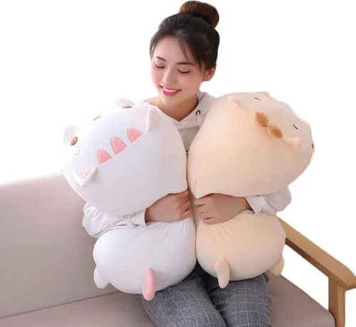Vista 6 de Oso de Peluche Juguete Animal de Peluche Almohada Cilíndrica para Abrazar Regalos para Cumpleaños de Niños, San Valentín, Navidad, 8 pulgadas