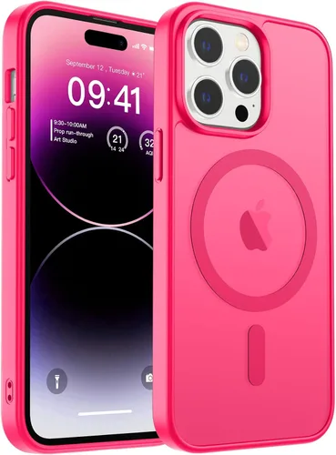 Vista 21 de zapica Funda magnética para iPhone Air, con protector de pantalla de vidrio templado, compatible con MagSafe, translúcida mate, a prueba de golpes