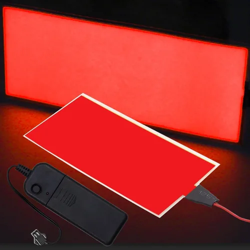Vista 14 de jose2015 Panel electroluminiscente de 3.9 x 3.9 in, luz de panel electroluminiscente cortable, 3 modos con batería para decoración de bricolaje