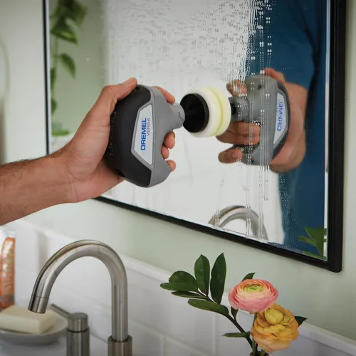 Vista 7 de Kit de Limpieza con Cepillo Eléctrico Giratorio Dremel Versa Power con 5 Esponjas de Limpieza Scrub Daddy - Limpiador Eléctrico Inalámbrico