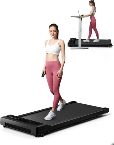 Vista 7 de Walking Pad Treadmill Under Desk,Walking Pad for Office Home,Portable Mini Treadmill,2 in 1 Walking Jogging with Remote Control, LED Display