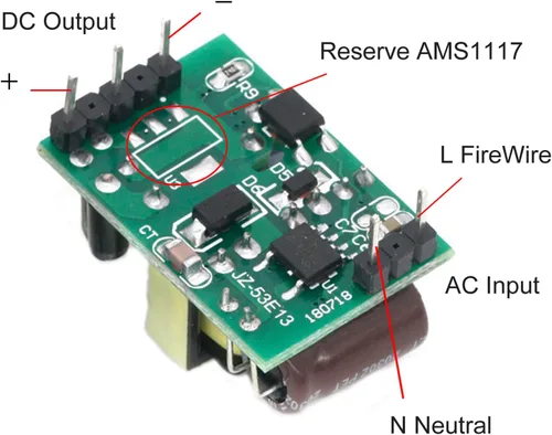 Vista 3 de 6 unids AC-DC Precision Buck Módulo de fuente de alimentación 12V 400mA Interruptor aislado Fuente de alimentación Buck Convertidor AC 110V