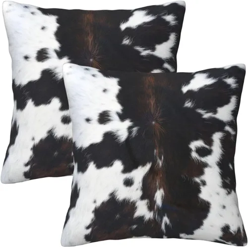 Vista 11 de Juego de 2 fundas de almohada de tablero de ajedrez en blanco y negro a cuadros, suaves, cuadradas, para sofá, decoración del hogar, 18 x 18 pulgadas