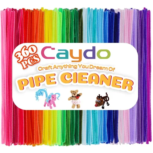Vista 9 de Caydo 2600 limpiadores de tuberías a granel, 40 colores surtidos