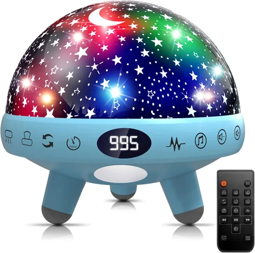 Vista 12 de YACHANCE Proyector de luz nocturna de dinosaurio para niños con temporizador y control remoto. Regalos de dinosaurios para niños de 1 a 12 años.