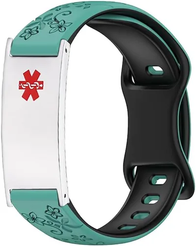 Vista 17 de LinnaLove Pulsera de alerta médica personalizada para hombres y mujeres, pulseras deportivas de acero inoxidable para identificación médica