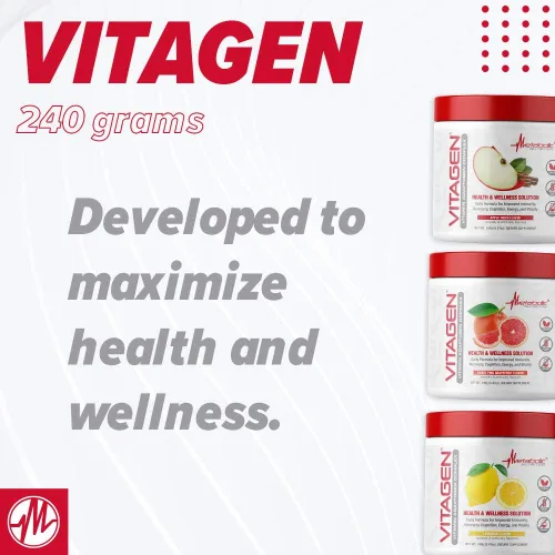 Vista 6 de Metabolic Nutrition Vitagen, Complejo Adaptógeno Vitaminado, 8.47 oz, Solución de Salud y Bienestar (Sidra de Manzana)