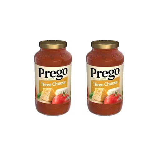 Vista 52 de Prego Tomate grueso con salsa de pasta de ajo y cebolla, tarro de 24 onzas