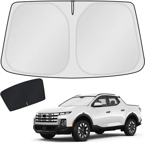 Vista 280 de KUST - Parasol plegable para parabrisas para BMW X1 E84, accesorios 2011 2012 2013 2014 2015, protector de visera de sol ajustable que bloquea
