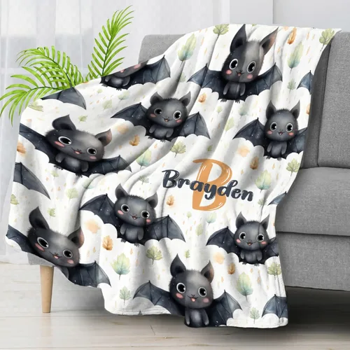 Vista 33 de Manta de Halloween para bebé, diseño de calabaza, fantasma, telaraña, súper suave, manta acogedora para recién nacido, manta de recepción para bebé