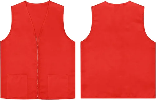 Vista 5 de TopTie Chaleco de actividad voluntaria para adultos, uniforme de supermercado, ropa de trabajo