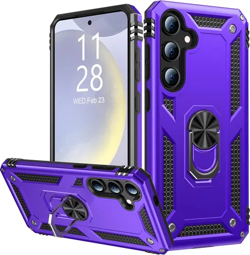 Vista 46 de IKAZZ Funda para Galaxy S21, Grado Militar Resistente a Golpes de Servicio Pesado Cubierta Protectora para Teléfono Pasa Prueba de Caída de 16 pies
