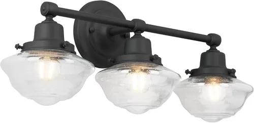 Vista 11 de Design House 519892 Kimball Industrial Farmhouse Luz de Pared Interior de 1 Luz con Pantalla de Metal para Pasillo, Baño, Cocina, Vestíbulo, Pintura