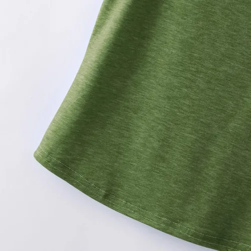 Vista 5 de Camisetas sin mangas básicas sin mangas con cuello redondo y espalda cruzada para niñas pequeñas y niñas