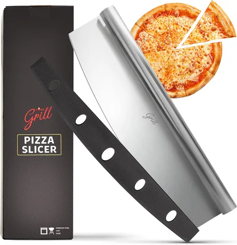 Vista 8 de Hans Grill Cuchilla basculante para cortador de pizza, acero inoxidable