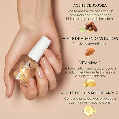 Vista 7 de CND The Cuticle Couple, SolarOil + Borrador de cutículas, 0.5 onzas