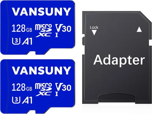 Vista 13 de Vansuny Tarjeta Micro SD de 64GB microSDXC con adaptador SD A1 App Performance V30 Grabación de video 4K C10 U3 Micro SD para teléfono, cámara