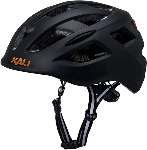 Vista 10 de Kali Protectives Central Urban Bike Helmet – Commuter Cycling Helmet with Integrated Rear Light, Dial Fit Adjustment System