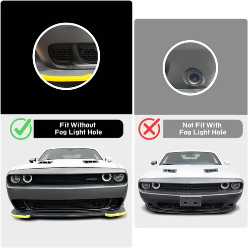 Vista 9 de Rejilla de cubierta de parachoques inferior delantera compatible con Dodge Challenger 2015-2022, accesorios de juego de parrilla