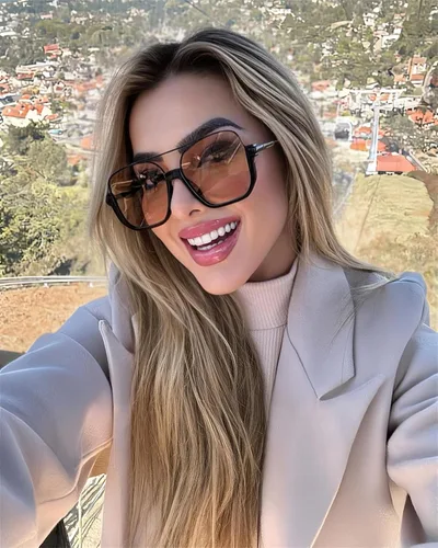 Vista 3 de Lentes de sol estilo aviador retro de gran tamaño para mujeres y hombres, cuadrados, doble puente, piloto, lentes de sol de los años 70
