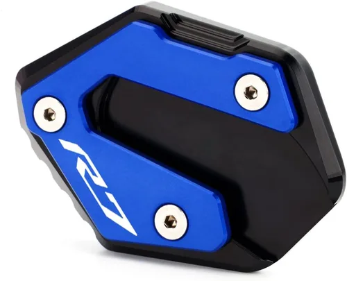 Vista 4 de Modeer Para YZF R7 2021-2023 2024 2025 extensión de soporte lateral de motocicleta Ampliar placa Pad yzf r7 yzfr7 r 7 Accesorios Color Azul
