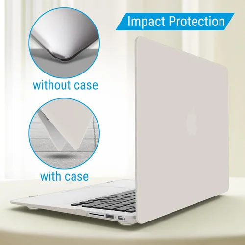 Vista 8 de [Usado] IBENZER Funda compatible con MacBook Air de 11 pulgadas modelo A1370 A1465, carcasa rígida de plástico suave al tacto con cubierta de Gris