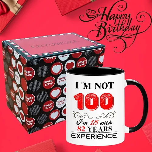 Vista 5 de Taza de 100 cumpleaños 1926 para mujeres y hombres, regalos de cumpleaños de 100 años para mamá, papá, abuela, abuelo, esposa, marido, tío, tía