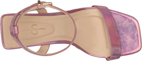 Vista 5 de Jessica Simpson Adonia - Sandalias de tacón alto para mujer, Rosa claro Irid