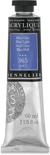 Vista 112 de Sennelier Extra-Fine Artists' Acrílico, 2.0 fl oz, Anthraquinone Blue S5, 2.02 Fl Oz (Paquete de 1)
