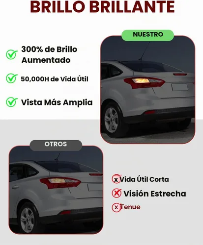 Vista 4 de Luz trasera compatible con Ford Focus Sedan 2012 2013 2014 con bombilla de repuesto FO2818151 (lado izquierdo del conductor)