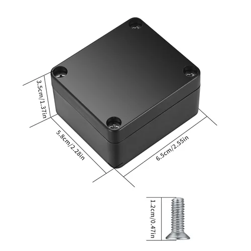 Vista 2 de Caja de Proyecto, 2 Piezas Caja de Conexiones Eléctricas, IP65 Carcasa de Proyecto Eléctrico Impermeable, Cajas Eléctricas de Exterior de Plástico