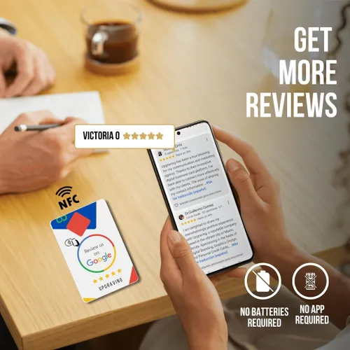 Vista 7 de Soporte para tarjetas de revisión con código QR, Una tarjeta