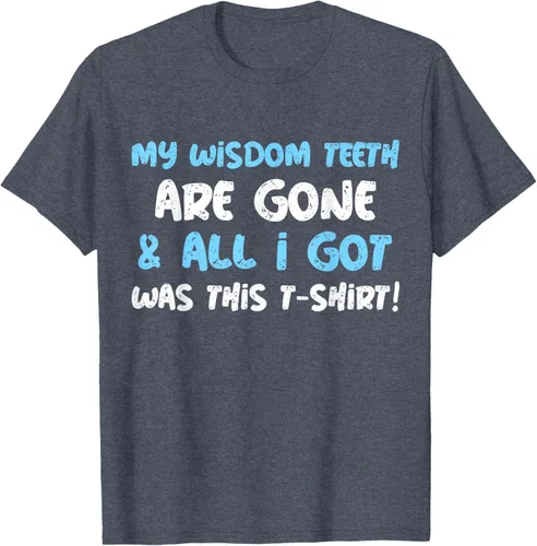 Vista 49 de My Wisdom Teeth Are Gone! Camiseta divertida de muelas del juicio, Negro