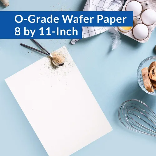 Vista 5 de Oasis Supply Paquete de 25 piezas de papel de oblea de grado O, 8" por 11