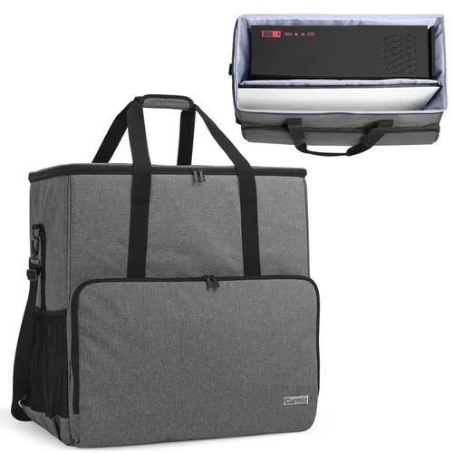 Vista 8 de CURMIO Funda de transporte para PC con divisor interior para torre y Negro