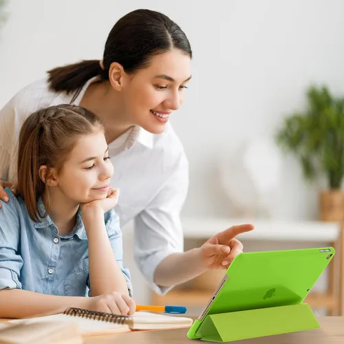 Vista 7 de SUPFINE Funda para iPad de 9ª generación de 10.2 pulgadas 2021, con protector de pantalla de cristal, funda para iPad de 8ª/7ª generación 2020/2019