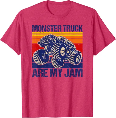 Vista 30 de Monster Truck Are My Jam For Monster Truck Lovers - Camiseta para hombres y niños, Blanco