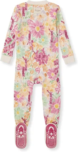Vista 44 de Burt's Bees Baby Pijama para bebé niña, 100% algodón orgánico, pijama de una pieza, overol diagonal con cremallera, ajuste cómodo