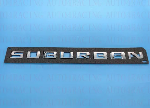 Vista 3 de 3 piezas de emblemas Suburban 3D letras distintivo adhesivo de nombre matrícula de reemplazo para 2019 2020 2021 2022 2023 Suburban genuino 84910061