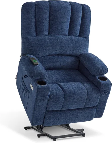 Vista 19 de MCombo Silla Reclinable Elevadora Eléctrica de Gran Tamaño para Ancianos, Silla Elevadora con Calor y Masaje, Reclinable Elevadora para Grandes