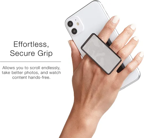 Vista 3 de HANDL New York Agarre y soporte de mango de camuflaje gris para smartphone