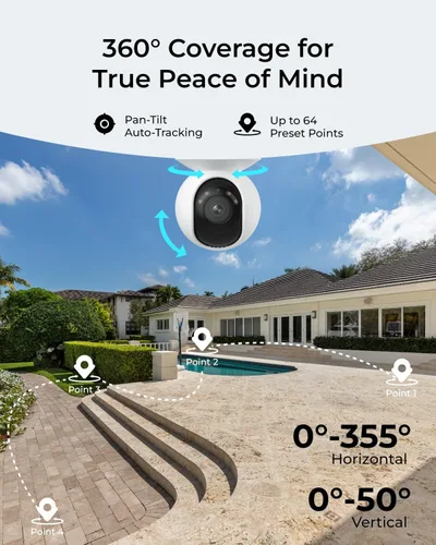 Vista 3 de REOLINK E1 al aire libre SE PoE 4K cámara al aire libre para la seguridad