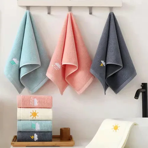 Vista 2 de Lchkrep Juego de 4 toallas de mano, 100% algodón, toallas de mano para baño, cara, cocina, gimnasio y spa, toallas de mano ultrasuaves y altamente