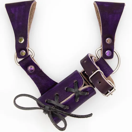 Vista 55 de Armory Replicas™ - Rana espada de cuero hecha a mano – Disfraz medieval LARP hebilla ajustable y cinturón de arma con cable soporte