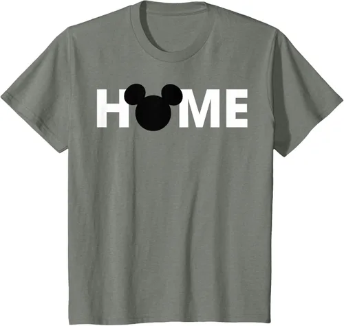 Vista 44 de Disney Mickey And Friends Mickey Silhouette Home - Camiseta, gris, S Gris Oscuro